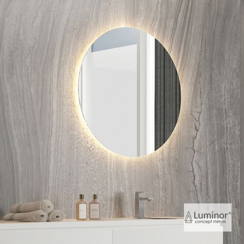 ΚΑΘΡΕΠΤΗΣ ΜΠΑΝΙΟΥ LED ΦΩΤΙΖΟΜΕΝΟΣ ΠΙΣΩ LUMINOR IDOL 60 Ø60cm 