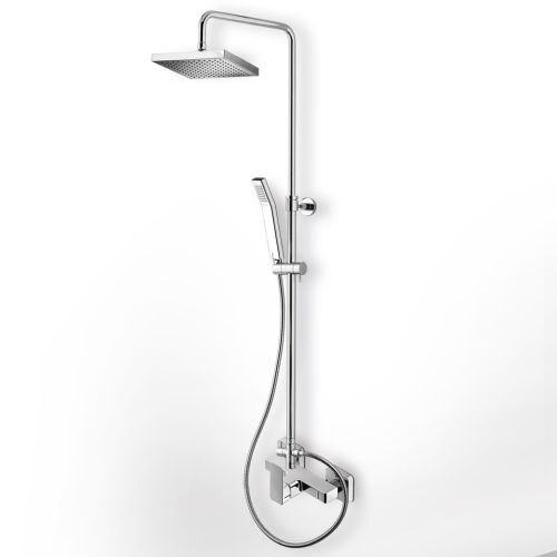 ΜΠΑΤΑΡΙΑ ΝΤΟΥΖΙΕΡΑΣ ΜΕ ΚΟΛΩΝΑ ΠΛΗΡΕΣ EURORAMA QUADRA 144065 Chrome