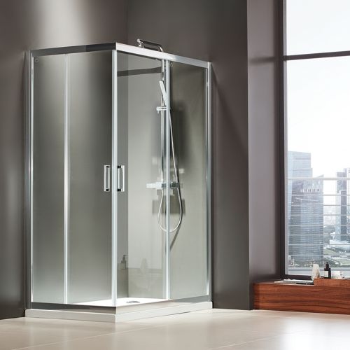 ΚΑΜΠΙΝΑ ΝΤΟΥΖΙΕΡΑΣ ΑΣΥΜΜΕΤΡΗ Axis Corner Entry CX 7290 C Clean Glass 72x90x h 185 cm