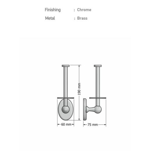 ΧΑΡΤΟΘΗΚΗ ΤΟΙΧΟΥ ΕΦΕΔΡΙΚΗ SANCO Oval A3-8016