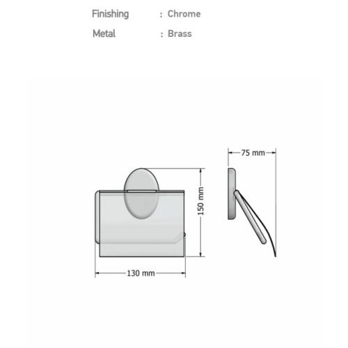ΧΑΡΤΟΘΗΚΗ ΤΟΙΧΟΥ ΜΕ ΚΑΠΑΚΙ SANCO Oval A3-8017