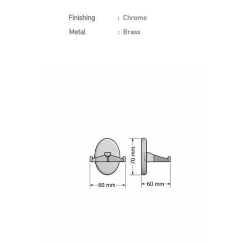 ΑΓΚΙΣΤΡΟ ΤΟΙΧΟΥ ΔΙΠΛΟ SANCO Oval A3-8018