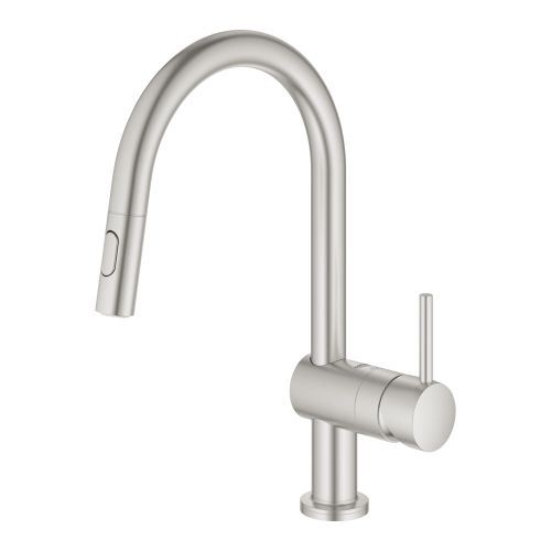ΜΠΑΤΑΡΙΑ ΚΟΥΖΙΝΑΣ ΗΛΕΚΤΡΟΝΙΚΗ ΜΕ ΝΤΟΥΣ GROHE MINTA TOUCH 31358DC2 Supersteel