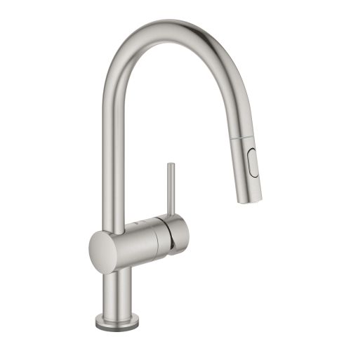 ΜΠΑΤΑΡΙΑ ΚΟΥΖΙΝΑΣ ΗΛΕΚΤΡΟΝΙΚΗ ΜΕ ΝΤΟΥΣ GROHE MINTA TOUCH 31358DC2 Supersteel