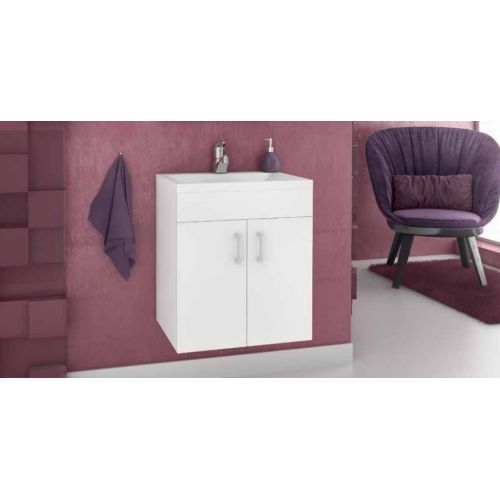 ΕΠΙΠΛΟ ΜΠΑΝΙΟΥ ΚΡΕΜΑΣΤΗ ΒΑΣΗ ΜΕ ΝΙΠΤΗΡΑ Drop MILITOS 50 WHITE