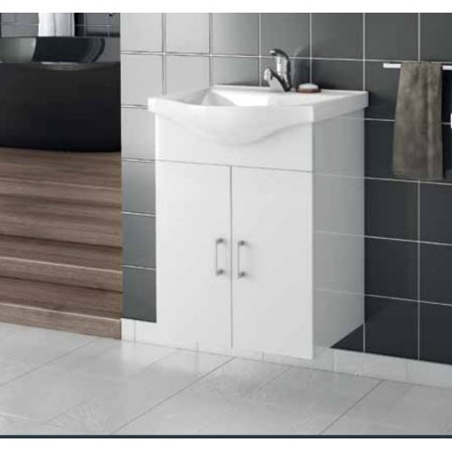 ΕΠΙΠΛΟ ΜΠΑΝΙΟΥ ΚΡΕΜΑΣΤΗ ΒΑΣΗ ΜΕ ΝΙΠΤΗΡΑ Drop ALBA 55 White