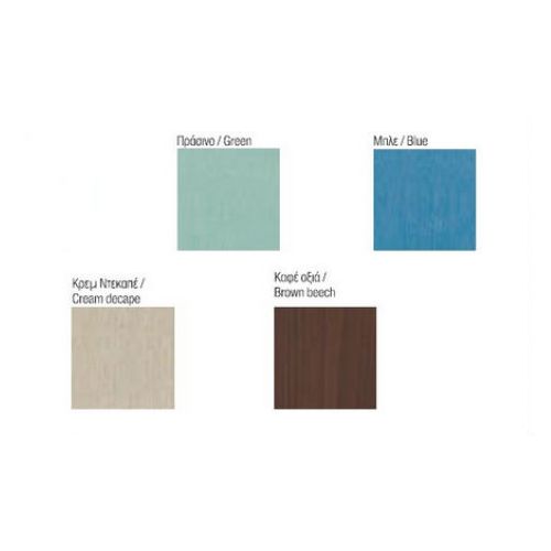 ΕΠΙΠΛΟ ΜΠΑΝΙΟΥ Set Drop FAETHON 65 Green 65cm ΜΕ ΚΑΘΡΕΠΤΗ ΚΑΙ ΦΩΤΙΣΤΙΚΟ