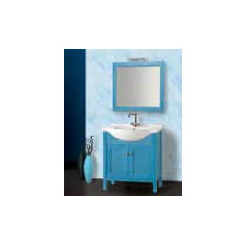 ΕΠΙΠΛΟ ΜΠΑΝΙΟΥ Set Drop FAETHON 65 Blue 65cm ΜΕ ΚΑΘΡΕΠΤΗ ΚΑΙ ΦΩΤΙΣΤΙΚΟ