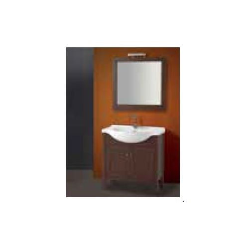 ΕΠΙΠΛΟ ΜΠΑΝΙΟΥ Set Drop NAFSIKA 75 BROWN 75cm ΜΕ ΚΑΘΡΕΠΤΗ ΚΑΙ ΦΩΤΙΣΤΙΚΟ