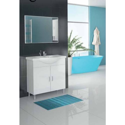 ΕΠΙΠΛΟ ΜΠΑΝΙΟΥ Drop ALBA 80 White 3 ΜΕ ΚΑΘΡΕΠΤΗ