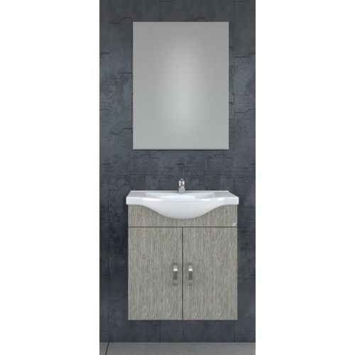 ΕΠΙΠΛΟ ΜΠΑΝΙΟΥ Drop ALBA 80 Brown 4 ΜΕ ΚΑΘΡΕΠΤΗ