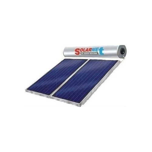 ΗΛΙΑΚΟΣ ΘΕΡΜΟΣΙΦΩΝΑΣ SolarNet 200E Glass Επιλεκτικός Τιτανίου 4,00m² ΔΙΠΛΗΣ ΕΝΕΡΓΕΙΑΣ