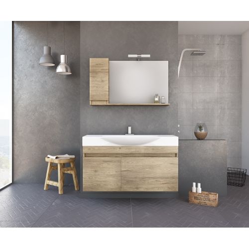 ΕΠΙΠΛΟ ΜΠΑΝΙΟΥ SET Drop Senso 105 PL Wood ΚΑΙ ΦΩΤΙΣΤΙΚΟ