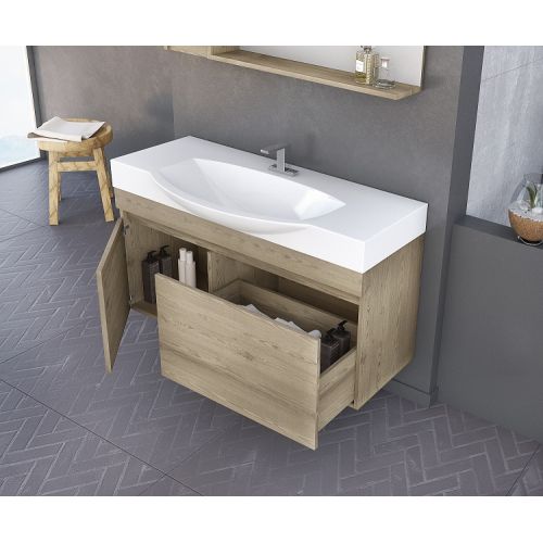 ΕΠΙΠΛΟ ΜΠΑΝΙΟΥ SET Drop Senso 105 PL Wood ΚΑΙ ΦΩΤΙΣΤΙΚΟ