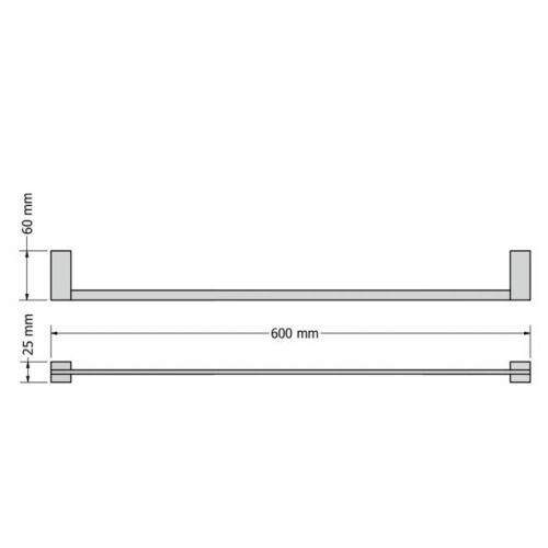 ΠΕΤΣΕΤΟΘΗΚΗ ΤΟΙΧΟΥ ΜΟΝΗ SANCO Best A3-15704 60cm