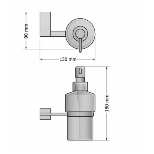 ΝΤΙΣΠΕΝΣΕΡ ΥΓΡΟΥ ΣΑΠΟΥΝΙΟΥ ΤΟΙΧΟΥ SANCO Best A3-15722