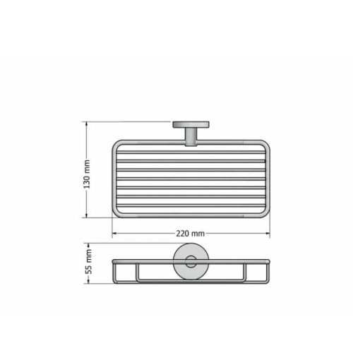 ΣΠΟΓΓΟΘΗΚΗ ΤΟΙΧΟΥ SANCO Twist 14303-A03 Chrome