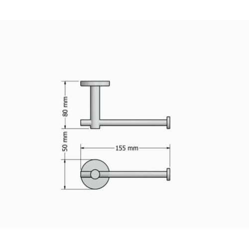 ΧΑΡΤΟΘΗΚΗ ΤΟΙΧΟΥ SANCO Twist 14306-A03 Chrome