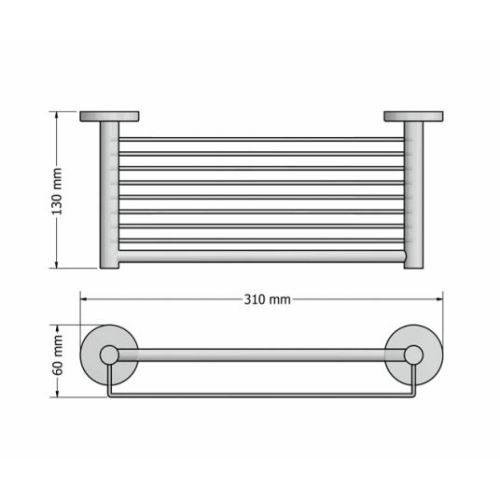 ΣΠΟΓΓΟΘΗΚΗ ΤΟΙΧΟΥ II SANCO Twist 14343-A03 Chrome