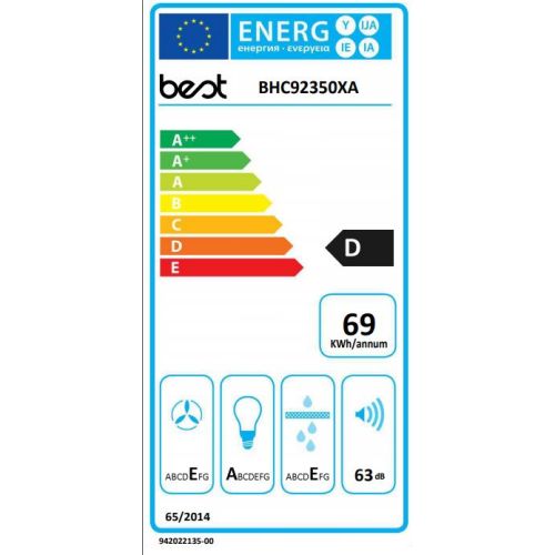 ΑΠΟΡΡΟΦΗΤΗΡΑΣ ΚΟΥΖΙΝΑΣ ΕΠΙΤΟΙΧΟΣ BEST Beta 90 Inox 90 cm