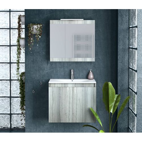 ΕΠΙΠΛΟ ΜΠΑΝΙΟΥ Set Drop MAGNOLIA S 60 Rock OAK 60cm