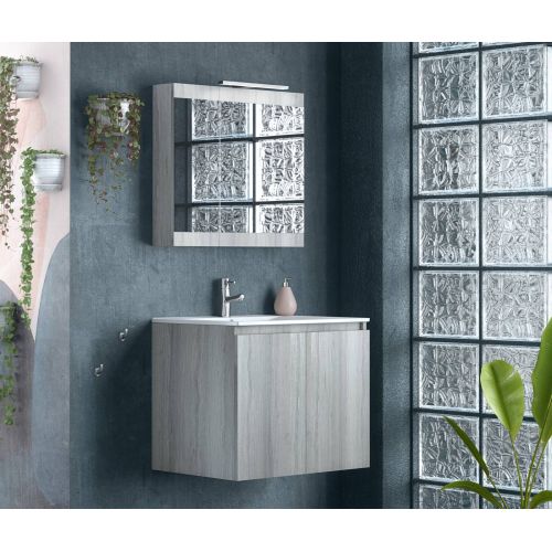 ΕΠΙΠΛΟ ΜΠΑΝΙΟΥ Set Drop MAGNOLIA S 75 Rock OAK 75cm