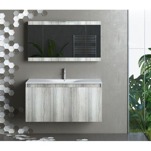 ΕΠΙΠΛΟ ΜΠΑΝΙΟΥ Set Drop MAGNOLIA S 100 Rock OAK 100cm