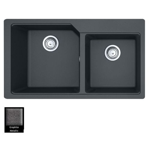 ΝΕΡΟΧΥΤΗΣ ΓΡΑΝΙΤΗ Carron Phoenix ARUBA 6205 Graphite 86x50 cm