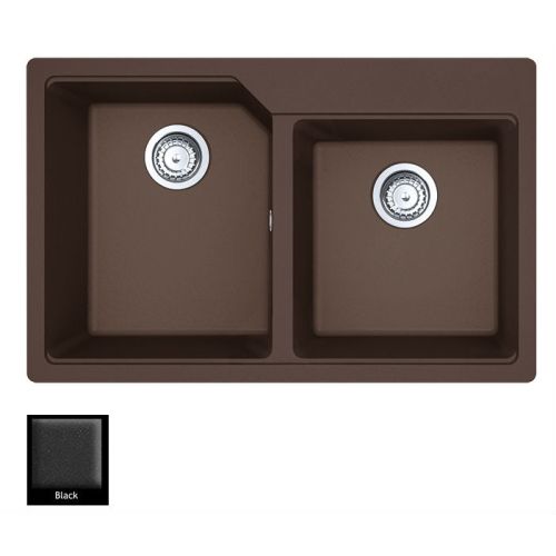 ΝΕΡΟΧΥΤΗΣ ΓΡΑΝΙΤΗ Carron Phoenix ARUBA 6200 Black 78x50 cm