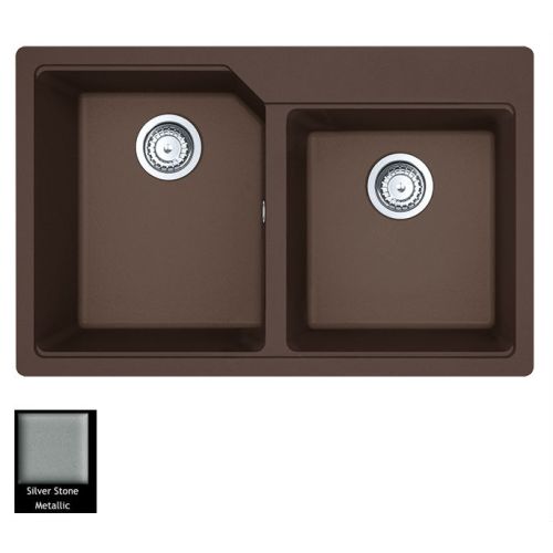 ΝΕΡΟΧΥΤΗΣ ΓΡΑΝΙΤΗ Carron Phoenix ARUBA 6200 Silver Stone 78x50 cm