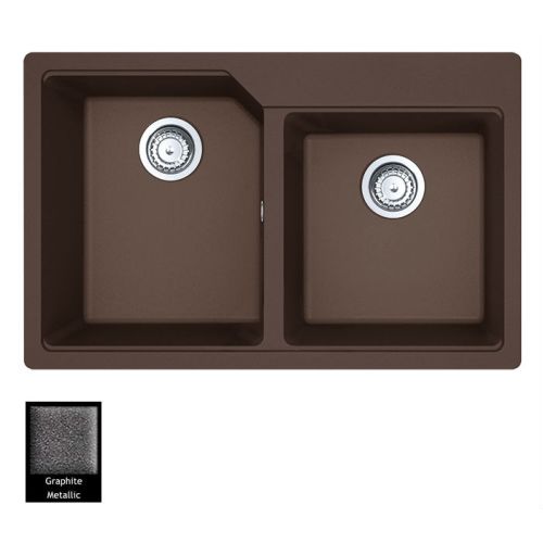 ΝΕΡΟΧΥΤΗΣ ΓΡΑΝΙΤΗ Carron Phoenix ARUBA 6200 Graphite 78x50 cm