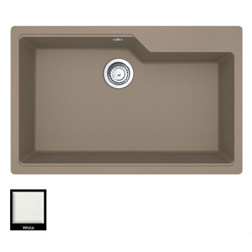 ΝΕΡΟΧΥΤΗΣ ΓΡΑΝΙΤΗ Carron Phoenix ARUBA 6075 White 78x50 cm