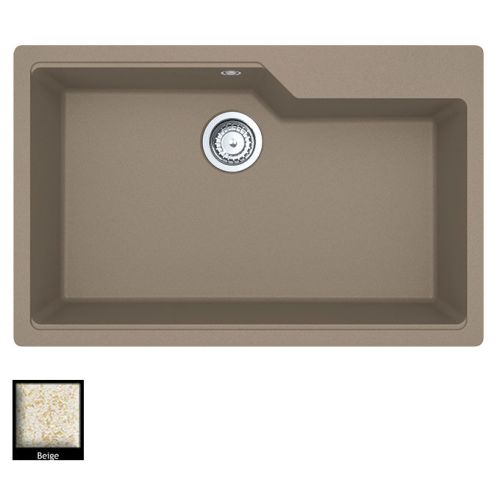 ΝΕΡΟΧΥΤΗΣ ΓΡΑΝΙΤΗ Carron Phoenix ARUBA 6075 Beige 78x50 cm