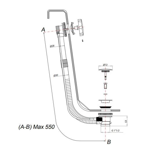ΑΥΤΟΜΑΤΗ ΒΑΛΒΙΔΑ ΓΙΑ ΜΠΑΝΙΕΡΑ CGS 048 Rame