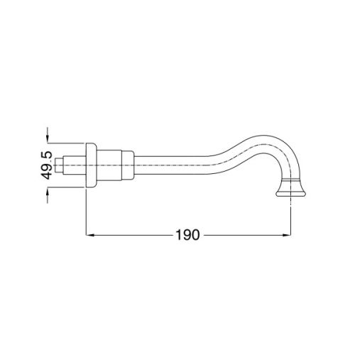 ΣΤΟΜΙΟ ΠΛΗΡΩΣΗΣ ΜΠΑΝΙΕΡΑΣ Bugnatese OXFORD 19325 Rame