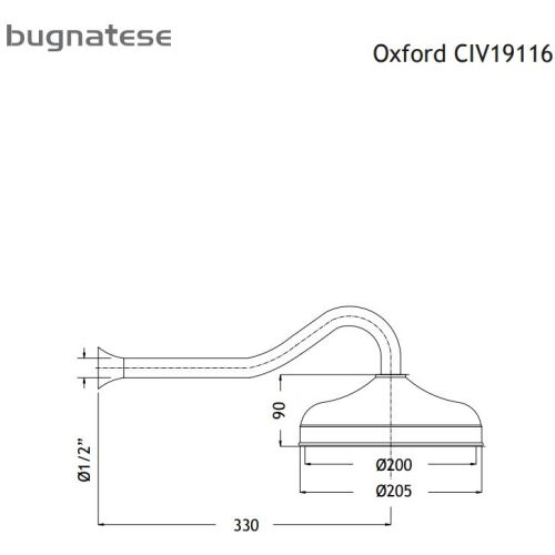 ΚΕΦΑΛΗ ΝΤΟΥΖ ΑΝΑΚΛΙΝΟΜΕΝΗ ΜΕ ΒΡΑΧΙΟΝΑ Bugnatese OXFORD CIV19116 Bronze