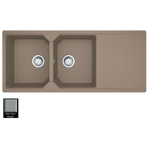 ΝΕΡΟΧΥΤΗΣ ΓΡΑΝΙΤΗ Carron Phoenix ARUBA 6210 Silver Stone 116x50 cm