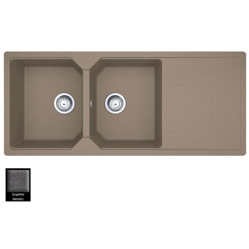 ΝΕΡΟΧΥΤΗΣ ΓΡΑΝΙΤΗ Carron Phoenix ARUBA 6210 Graphite 116x50 cm