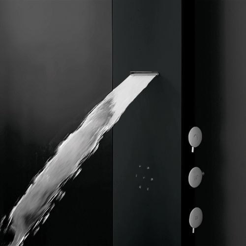 ΣΤΗΛΗ ΝΤΟΥΣ ΥΔΡΟΜΑΣΑΖ ΤΕΣΣΑΡΩΝ ΕΞΟΔΩΝ Icos Shower ASTREA Black Matt