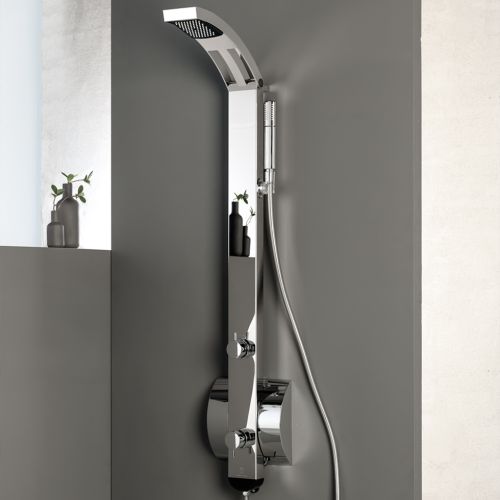 ΣΤΗΛΗ ΝΤΟΥΣ ΔΥΟ ΕΞΟΔΩΝ DOLCE Vita IDEA Inox chrome