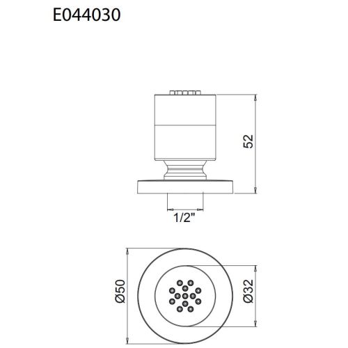 JET ΝΤΟΥΣ ΕΝΤΟΙΧΙΣΜΟΥ ALMAR Round E044030 White matt