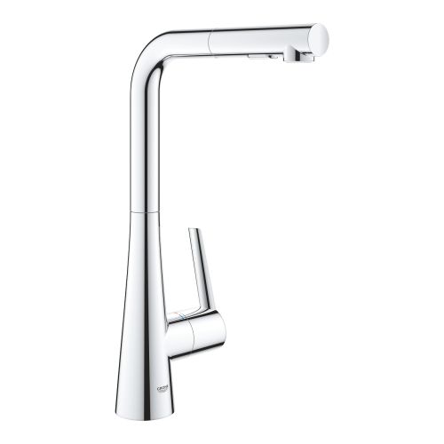 ΜΠΑΤΑΡΙΑ ΚΟΥΖΙΝΑΣ ΜΕ ΝΤΟΥΣ GROHE ZEDRA 32553002 Χρώμιο