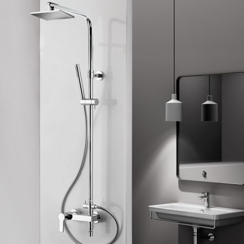 ΜΠΑΤΑΡΙΑ ΝΤΟΥΖΙΕΡΑΣ ΜΕ ΚΟΛΩΝΑ ΠΛΗΡΕΣ ΣΕΤ La Torre ITALIA 35038 Chrome