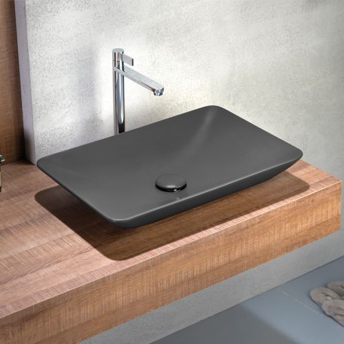 ΝΙΠΤΗΡΑΣ ΕΠΙΤΡΑΠΕΖΙΟΣ BIANCO Ceramica RIO Color 38060-421 Anthracite matt 60 x 37,7 cm