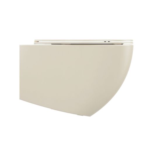 ΛΕΚΑΝΗ WC ΚΡΕΜΑΣΤΗ ΜΕ ΚΑΛΥΜΜΑ ΒΑΚΕΛΙΤΗ BIANCO Ceramica LENTA 381600 C Ivory Matt 53 cm
