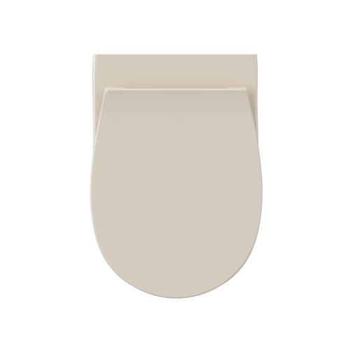 ΛΕΚΑΝΗ WC ΚΡΕΜΑΣΤΗ ΜΕ ΚΑΛΥΜΜΑ ΒΑΚΕΛΙΤΗ BIANCO Ceramica LENTA 381600 C Ivory Matt 53 cm