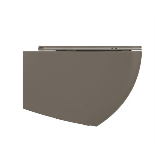 ΛΕΚΑΝΗ WC ΚΡΕΜΑΣΤΗ ΜΕ ΚΑΛΥΜΜΑ ΒΑΚΕΛΙΤΗ BIANCO Ceramica LENTA 381600 C Taupe Matt 53 cm