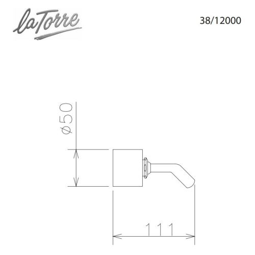ΣΤΗΡΙΓΜΑ ΤΗΛΕΦΩΝΟΥ ΝΤΟΥΣ La Torre Tech 38/12000 Chrome