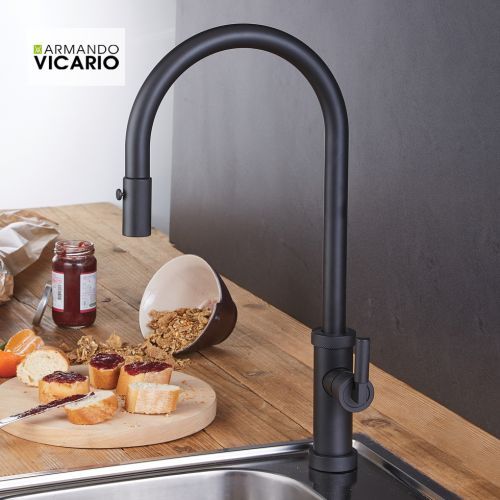 ΜΠΑΤΑΡΙΑ ΚΟΥΖΙΝΑΣ ΜΕ ΝΤΟΥΣ Armando Vicario URBAN 400702 Black Matt 