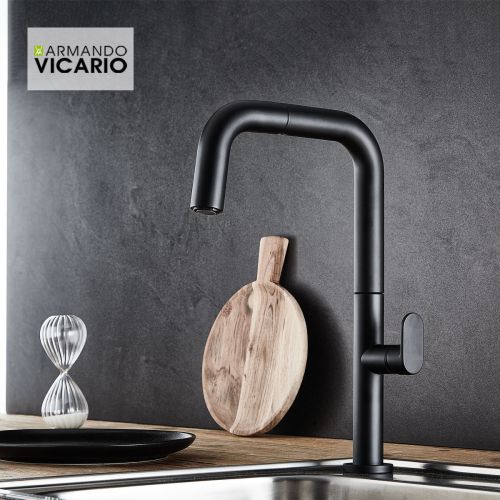 ΜΠΑΤΑΡΙΑ ΚΟΥΖΙΝΑΣ ΜΕ ΝΤΟΥΣ Armando Vicario EVA 400746 Black Matt